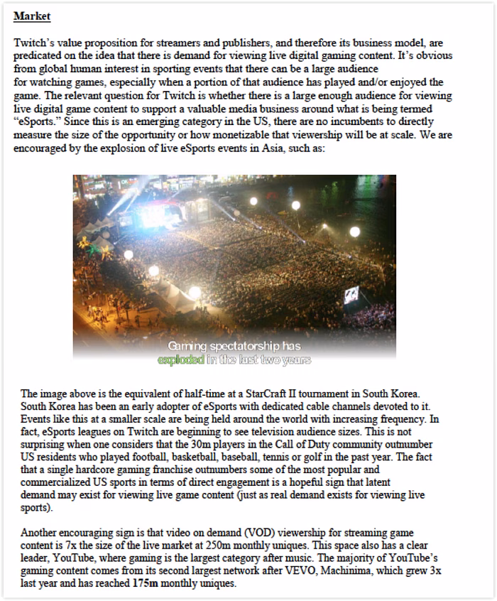 twitch investment memo