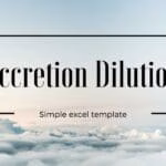 Accretion dilution model