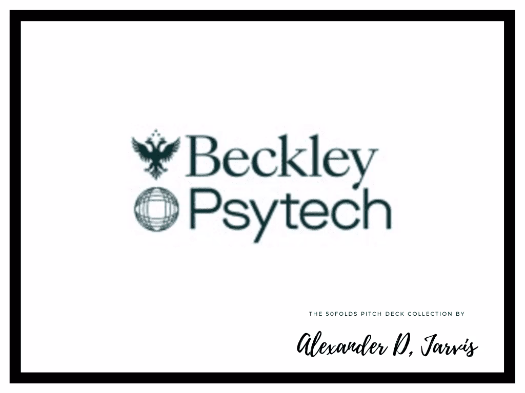 Beckley Psytech Pitch Deck to Raise $18.6m Series-A Round