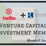 Bessemer venture capital investment memo twilio