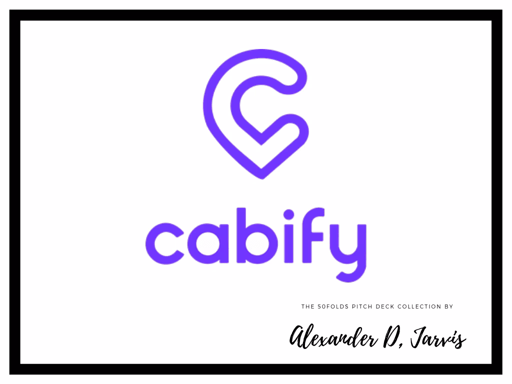 Cabify pitch deck to raise $3m seed