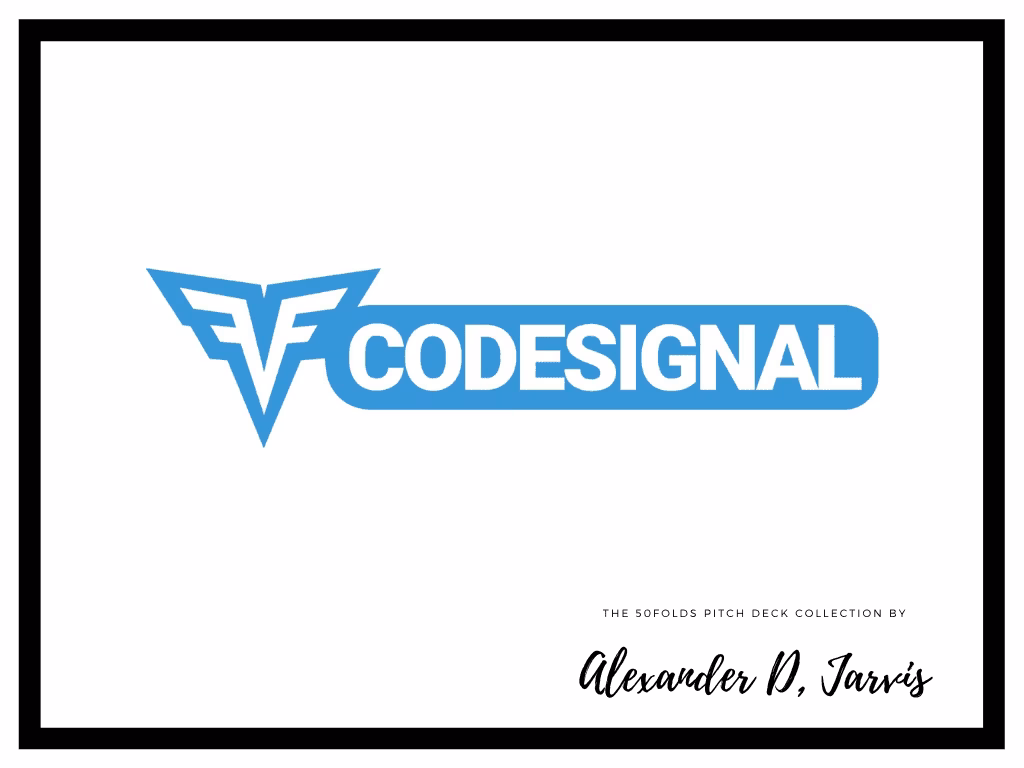 CodeSignal pitch deck to raise $25m Series-B round