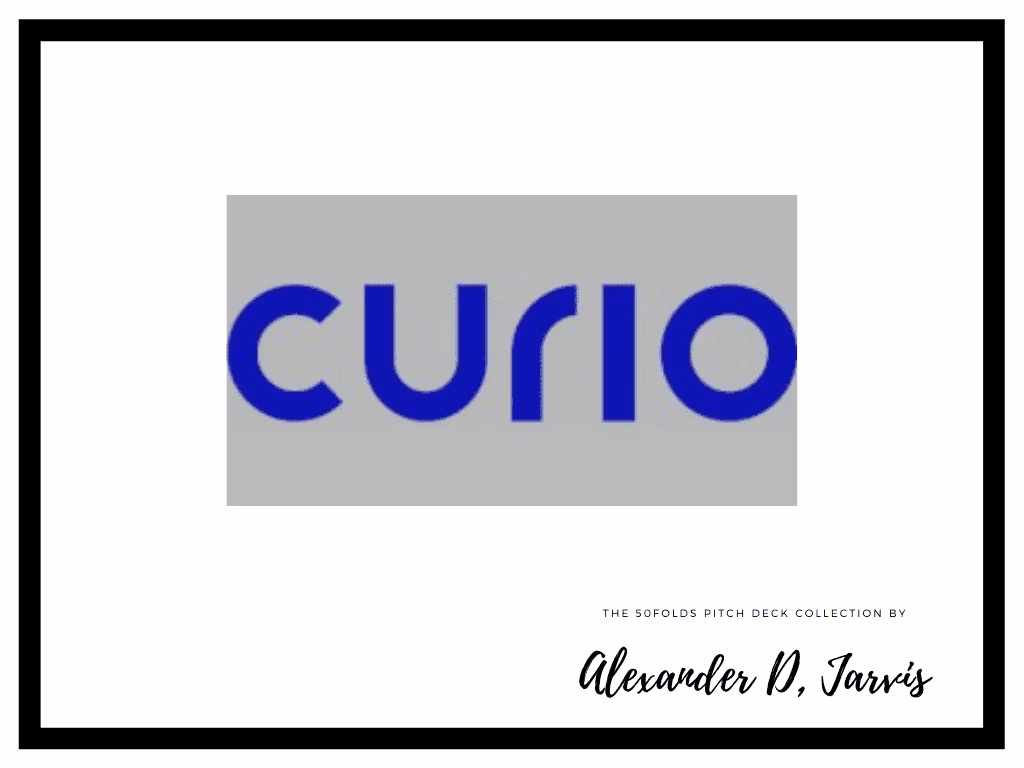 Curio Pitch Deck to Raise $9m Series-A Round