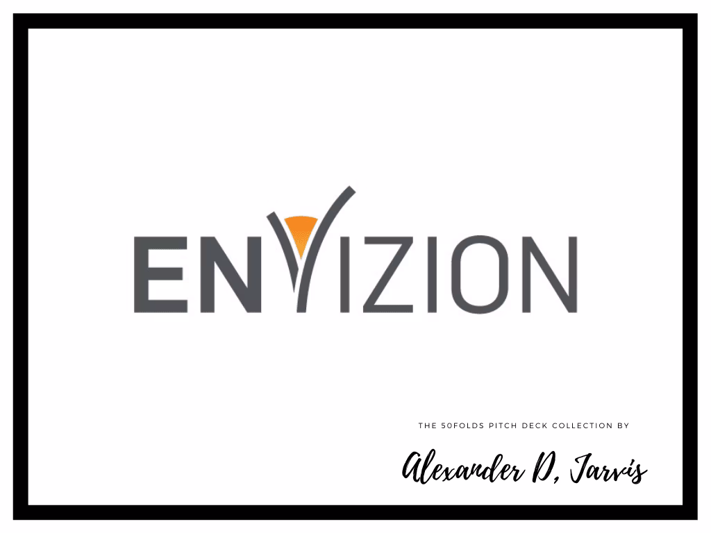 Envizion Medical pitch deck to raise $18m Series-A round