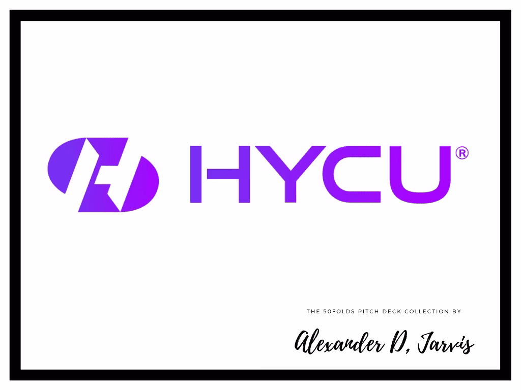 HYCU Pitch Deck to Raise $87.5m Series-A Round