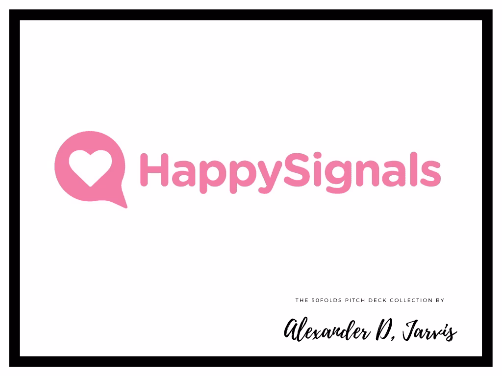 HappySignals pitch deck to raise $5m Series-A round