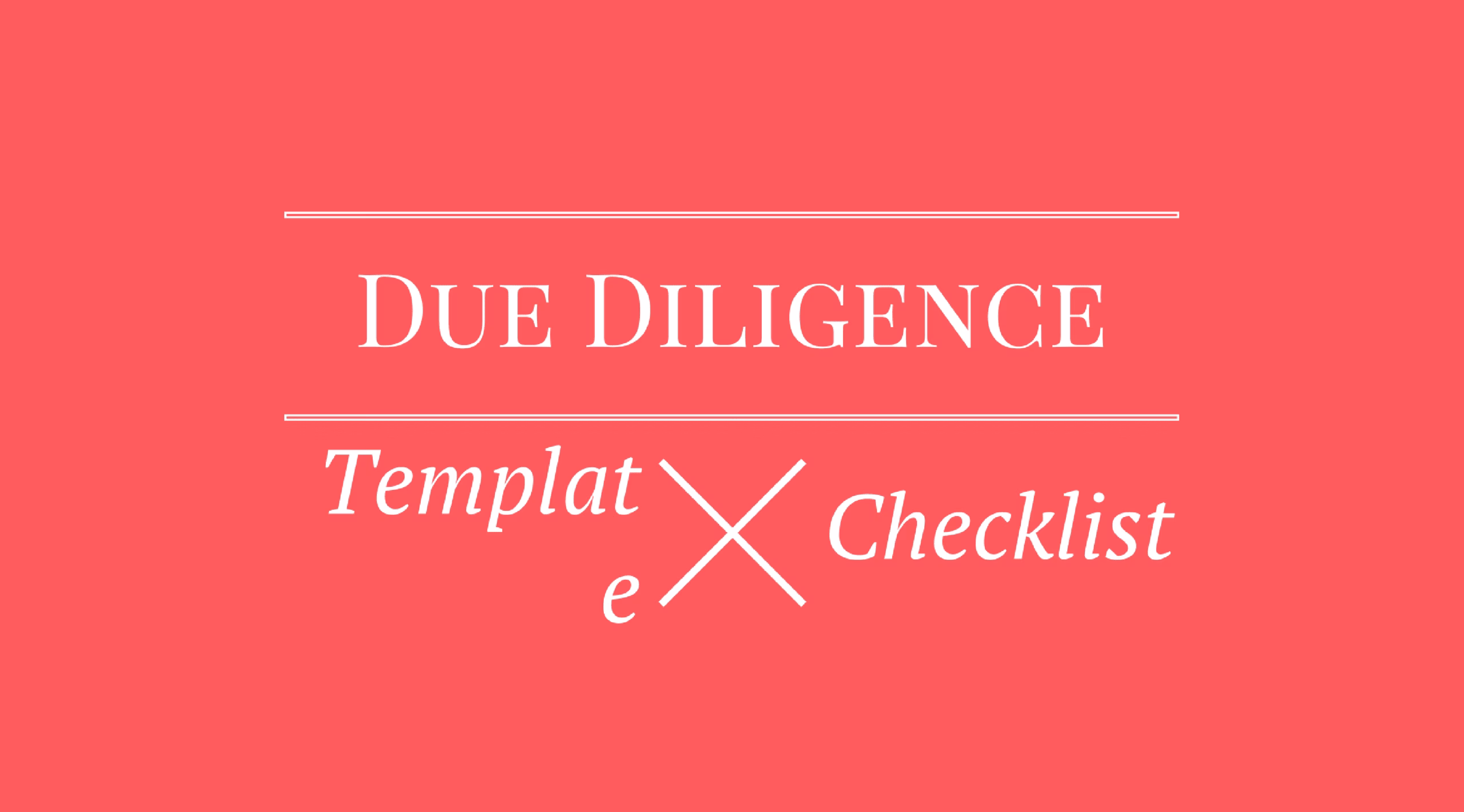 Due diligence checklist request list for startup fundraising from investors