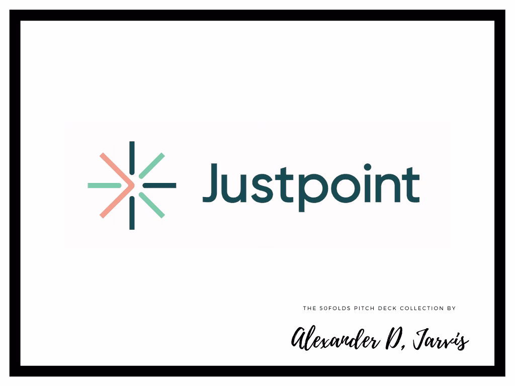 Justpoint pitch deck to raise $1m Seed round