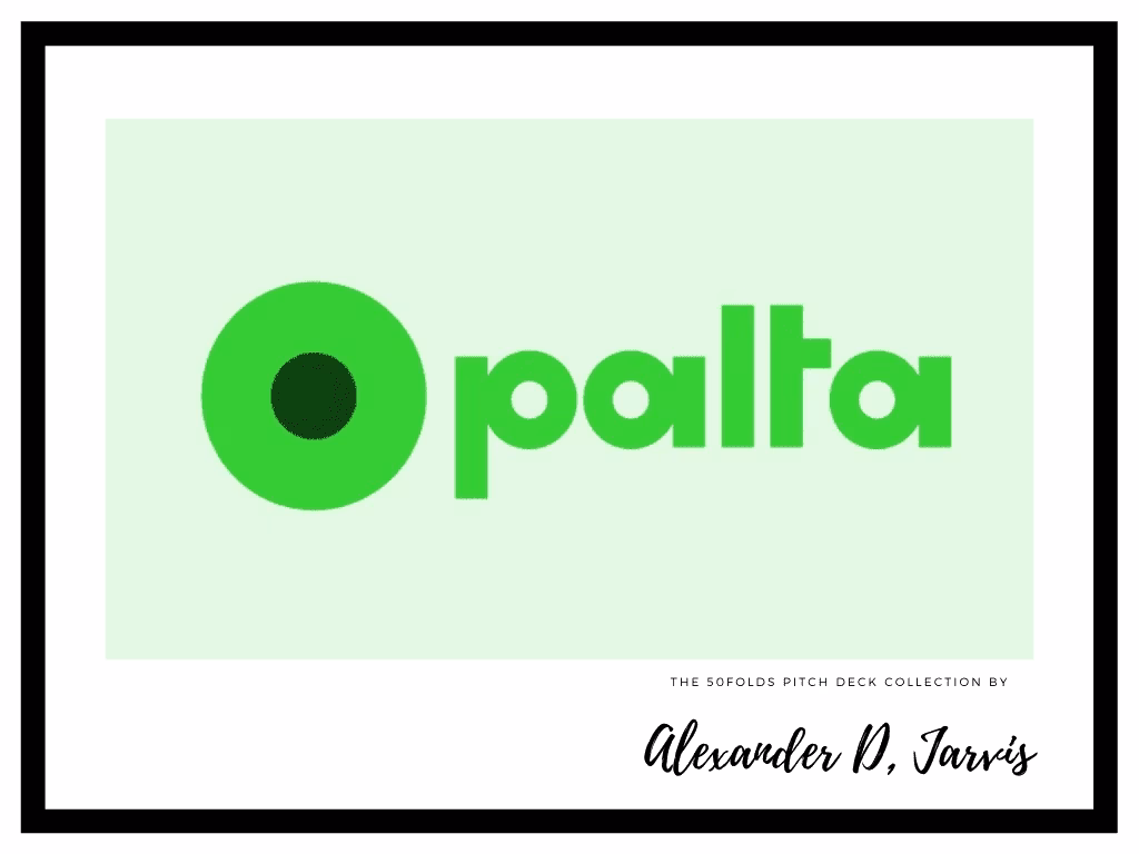 Palta Pitch Deck to Raise $100m Series-B Round