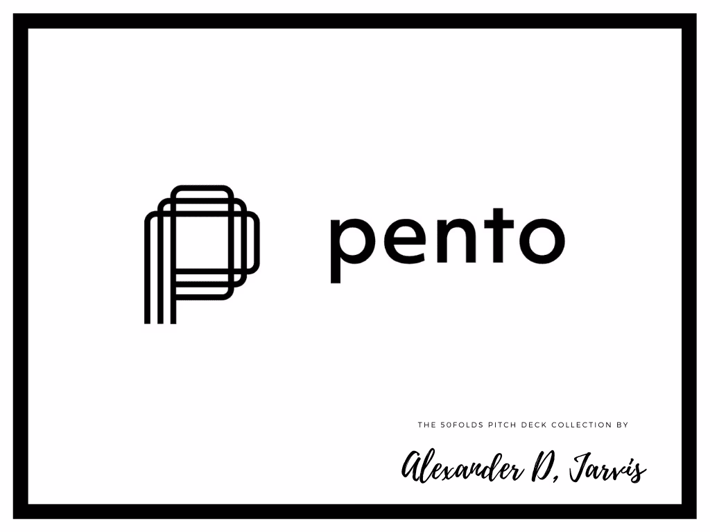 Pento Pitch Deck to Raise $15.6m Series-A Round