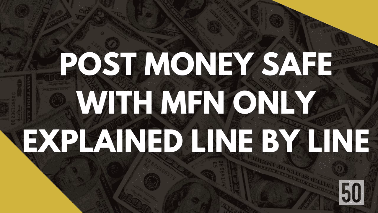 Post Money SAFE MFN Only Explained Line by Line