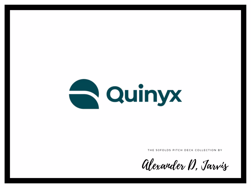 Quinyx pitch deck to raise $40m series-b