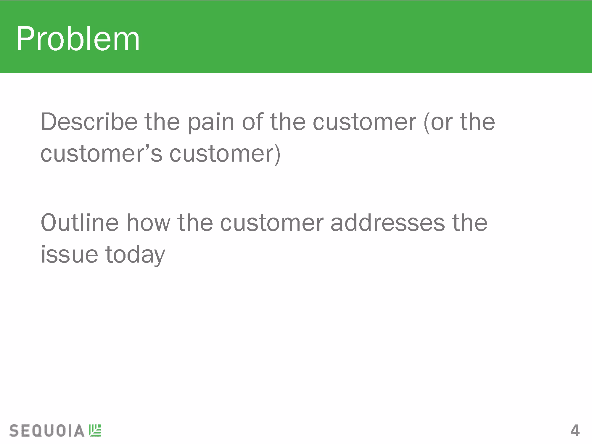 pitch deck problem