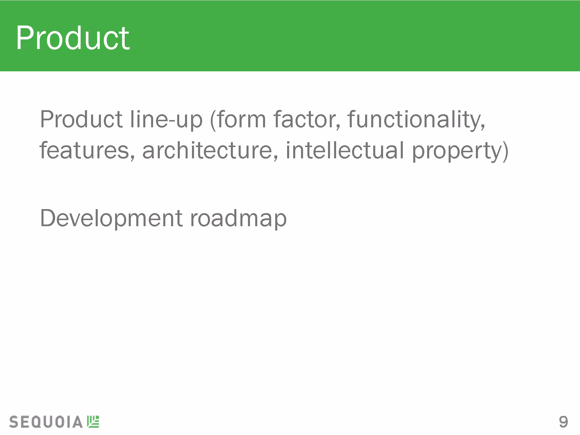 product pitch deck