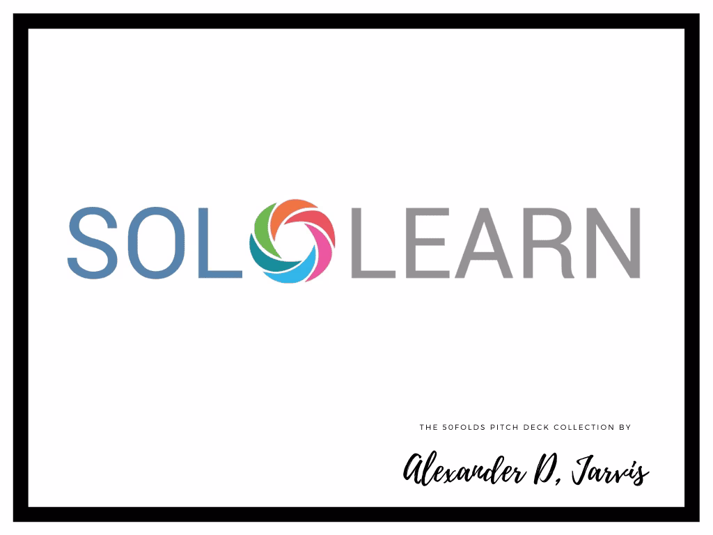 Sololearn pitch deck to raise $24m Series-B round