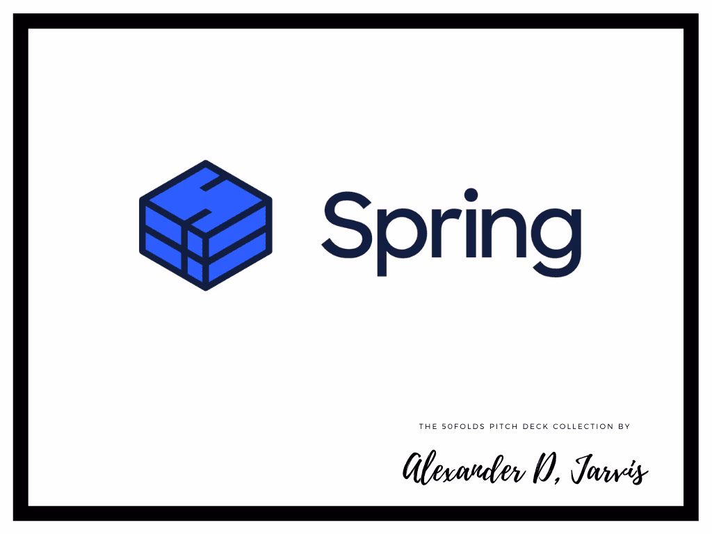 Spring Labs Pitch Deck to Raise $30m Series-B Round