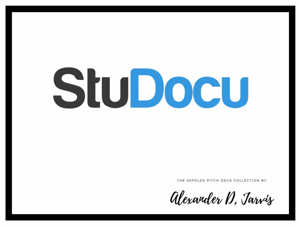 StuDocu pitch deck to raise $50m Series-B- round