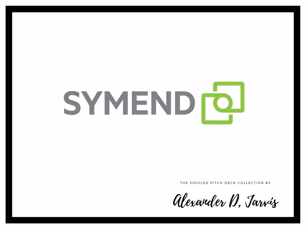 Symend pitch deck to raise $43m Series-B round