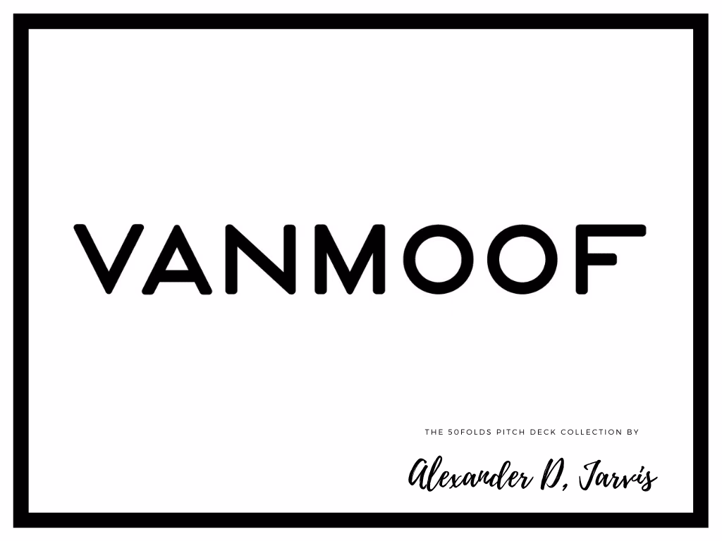 VanMoof pitch deck to raise $40m Series-B round