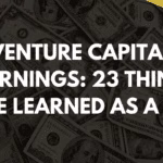 Venture capital learnings