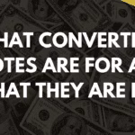 What convertible notes are for and what they are not