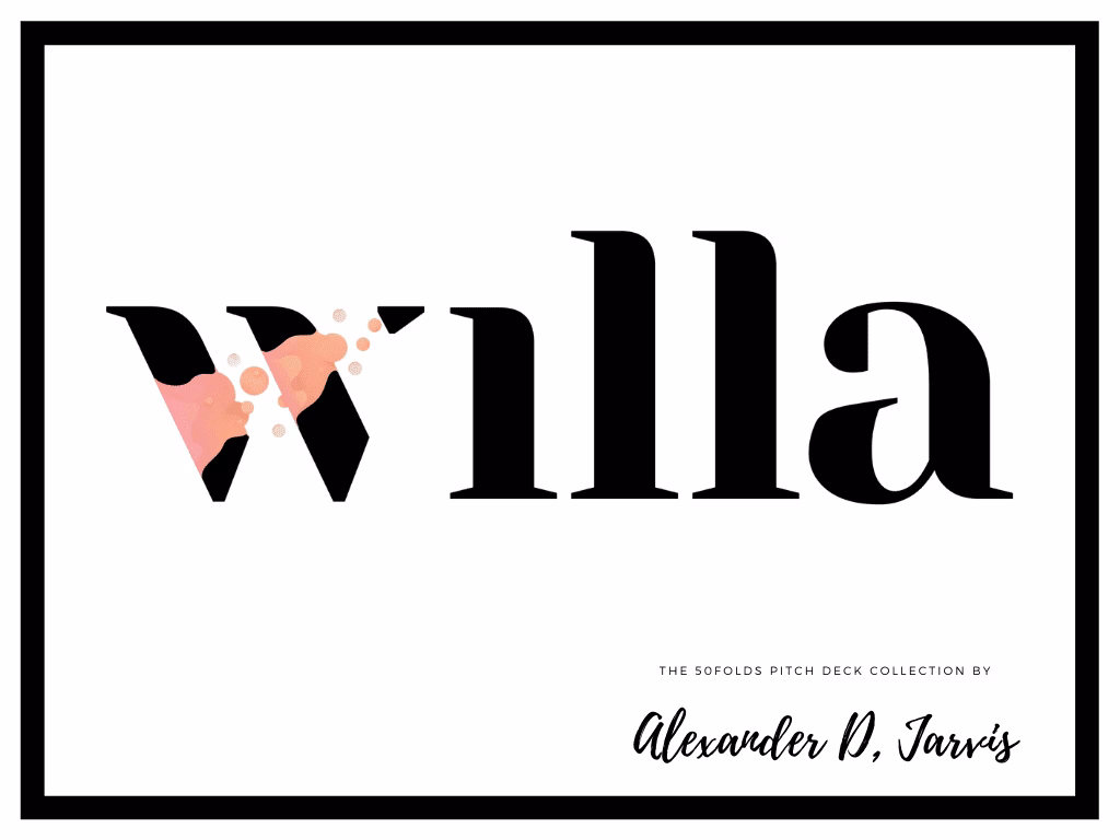 Willa Pitch Deck to Raise $18m Series-A Round