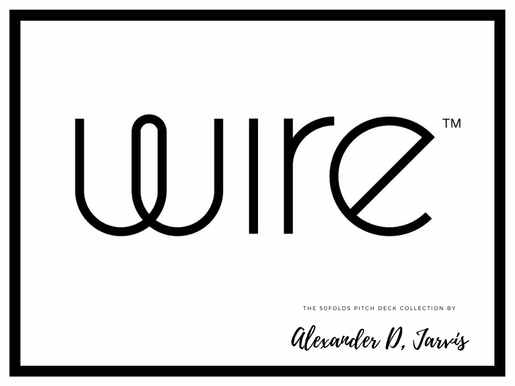 Wire pitch deck to raise $21m Series-B round