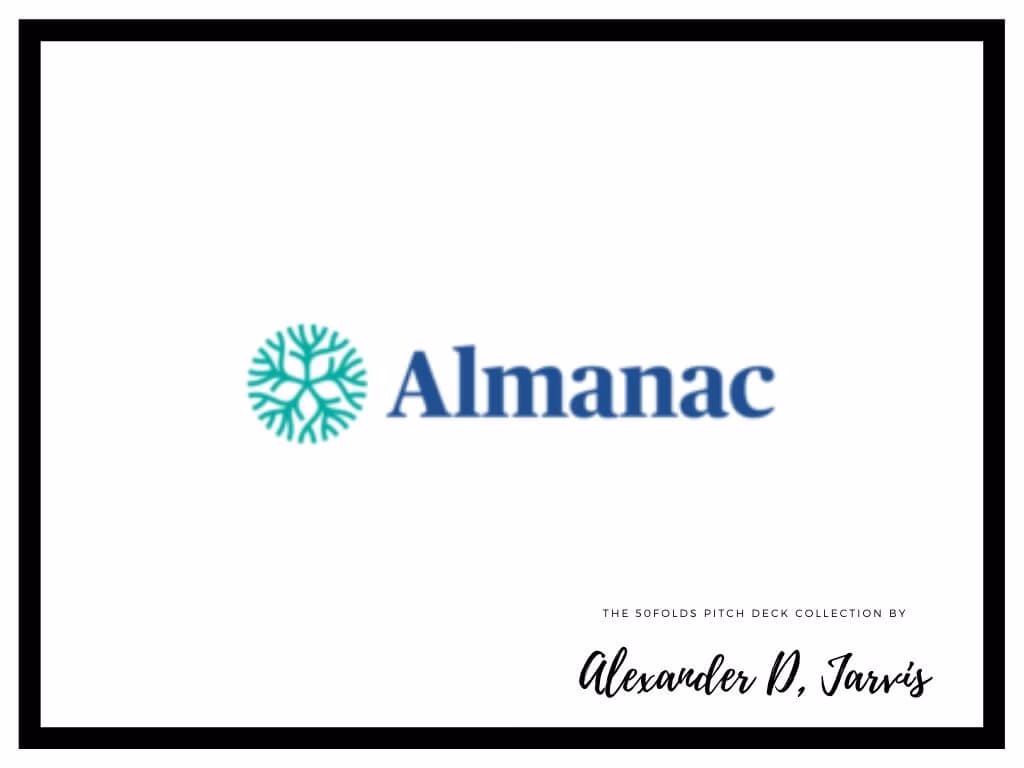 Almanac pitch deck to raise $9m seed round