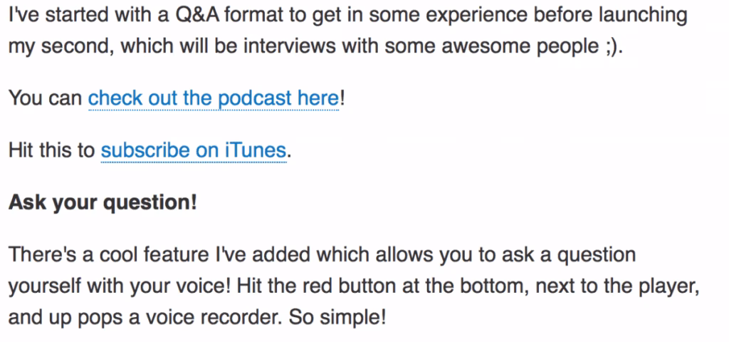 open itunes link directly podcast