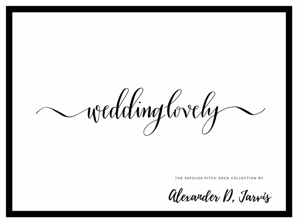 WeddingLovely Pitch Deck to Raise Seed Capital Investment