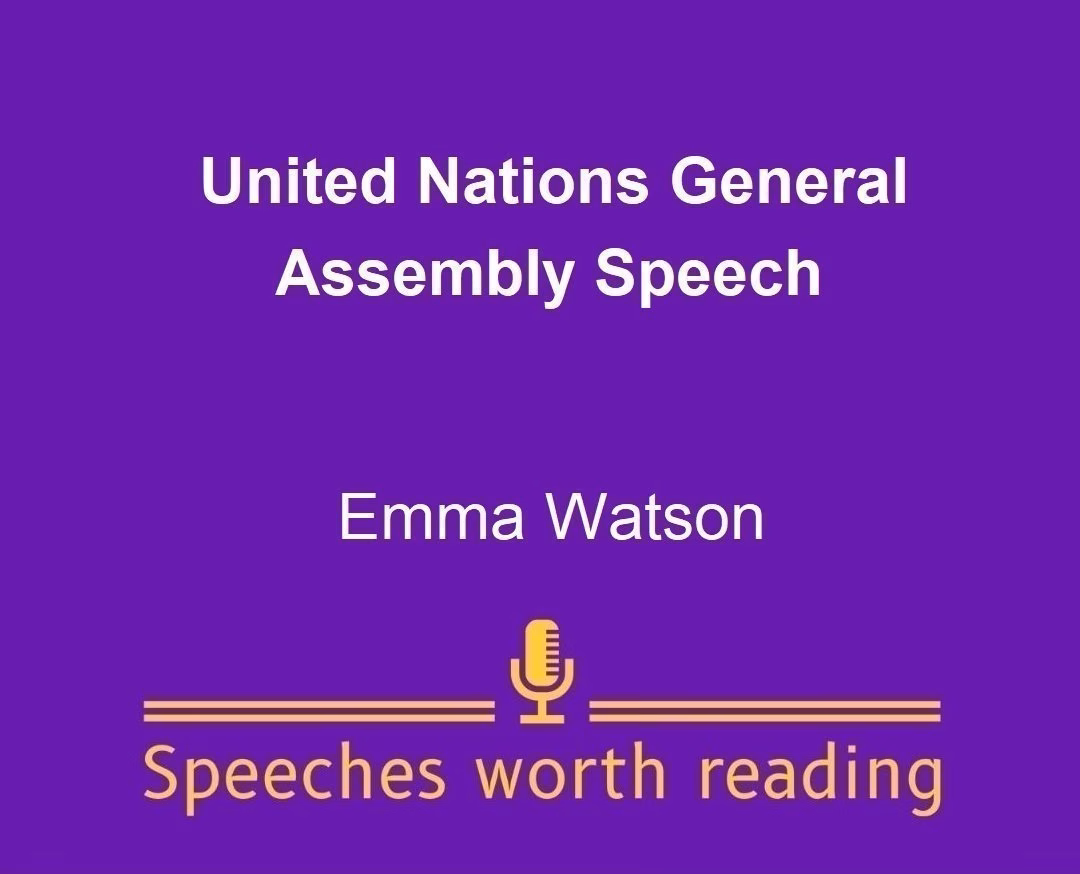 United Nations 2014 General Assembly Speech by Emma Watson