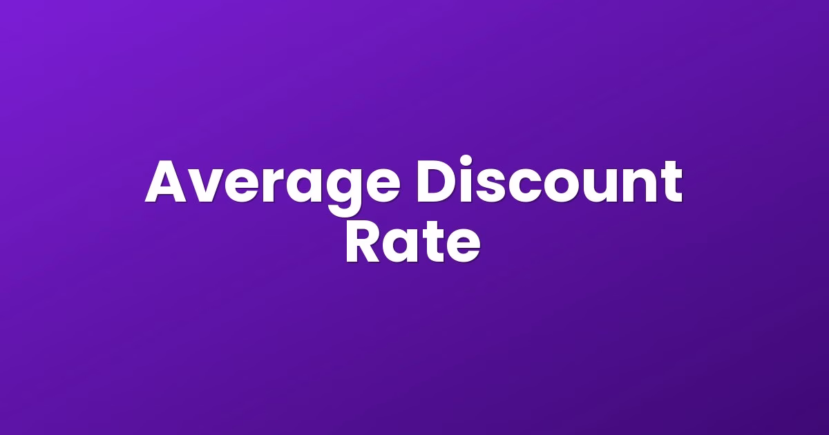 Average Discount Rate