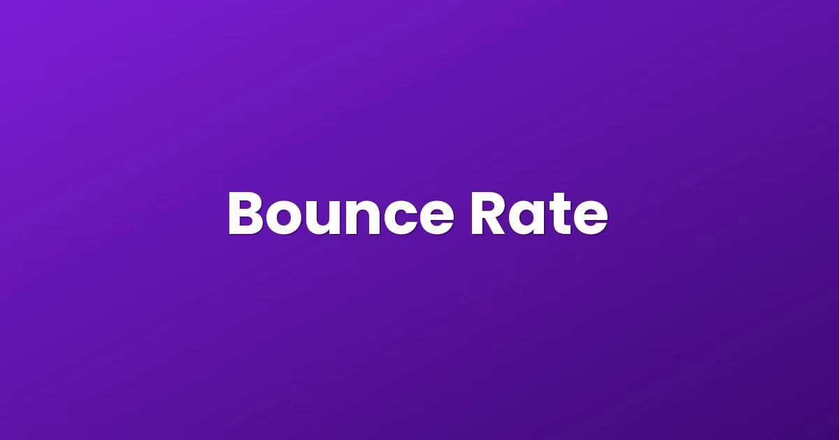 Bounce Rate