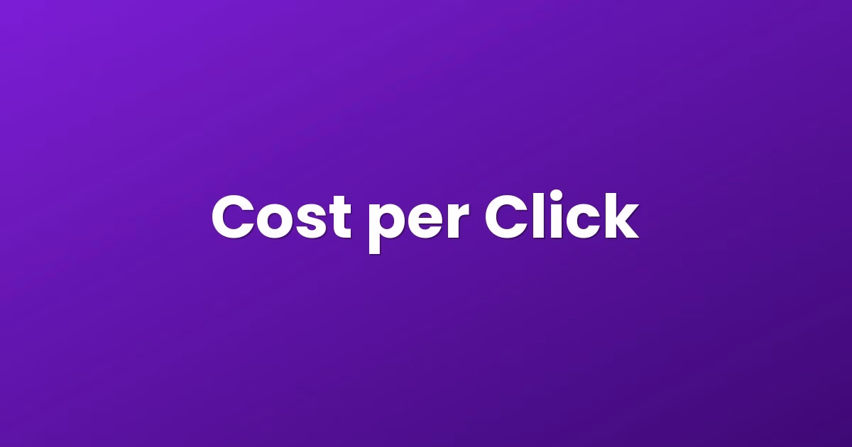 Cost per Click