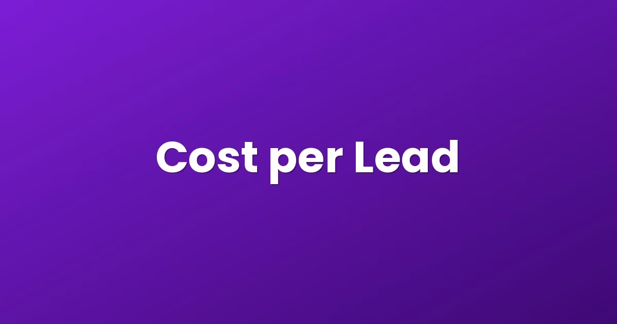 Cost per Lead