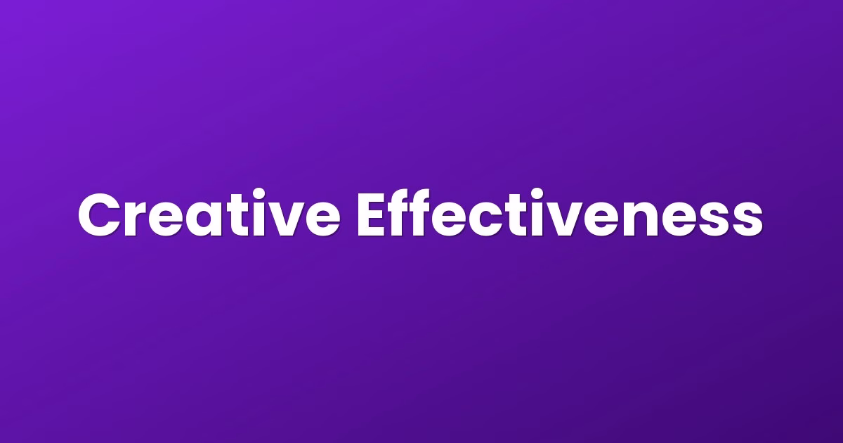 Creative Effectiveness