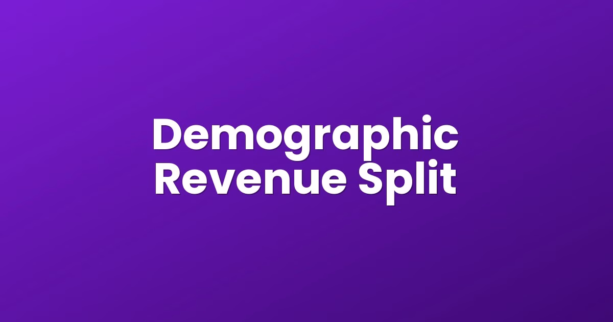 Demographic Revenue Split