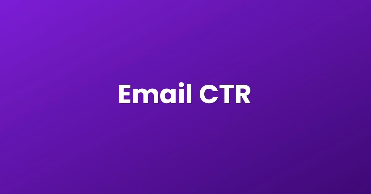 Email CTR