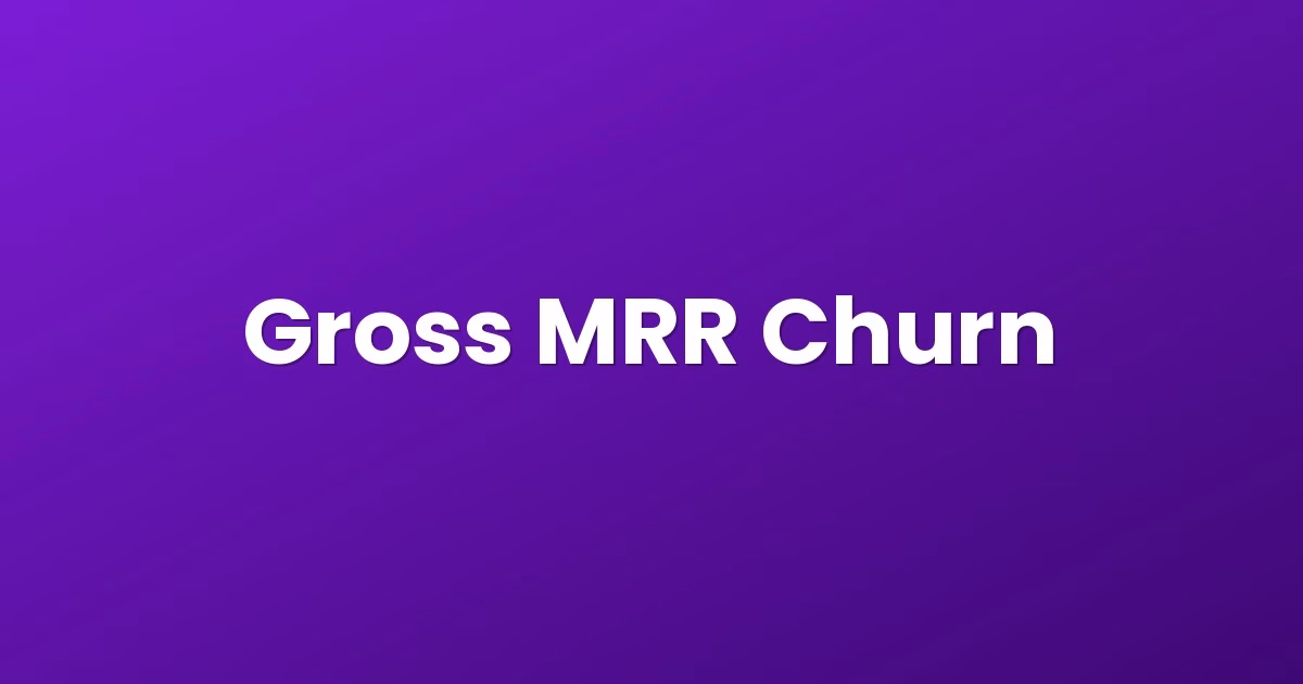 Gross MRR Churn