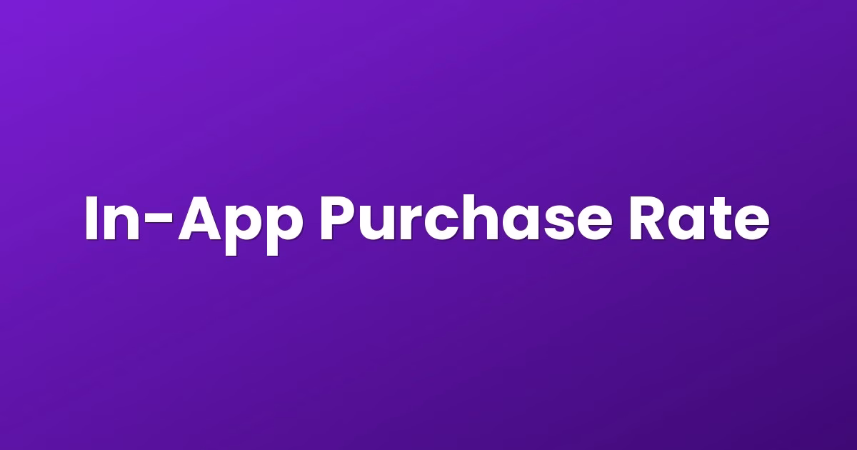 In-App Purchase Rate