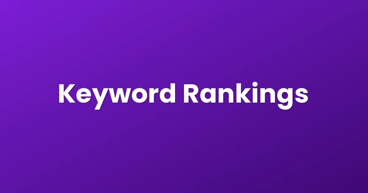 Keyword Rankings