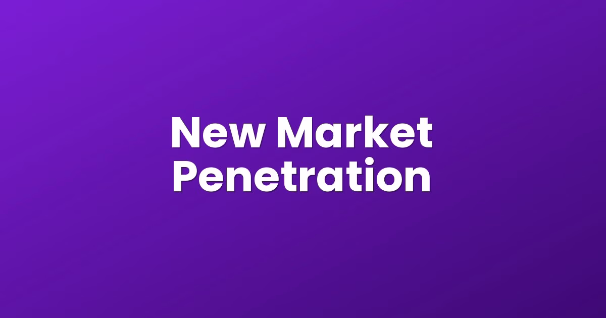 New Market Penetration