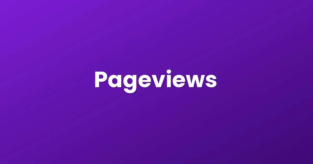 Pageviews