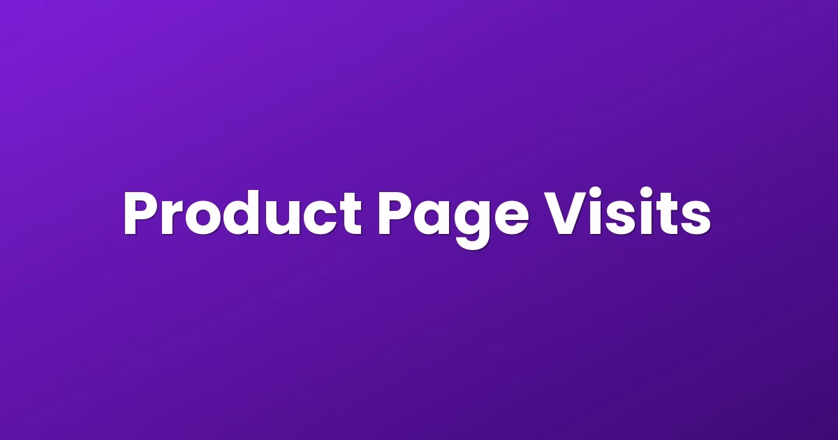 Product Page Visits