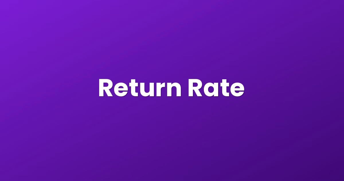 Return Rate