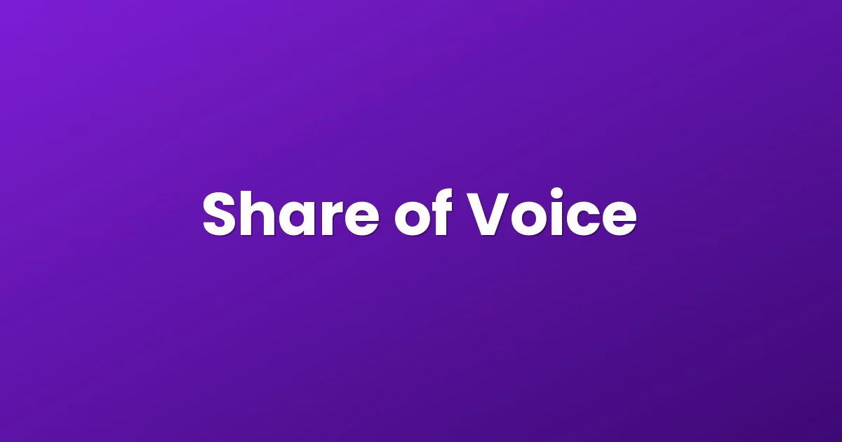 Share of Voice