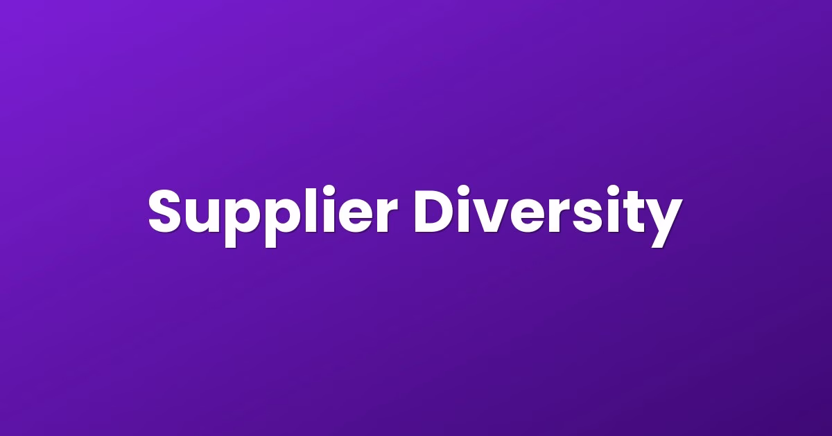 Supplier Diversity